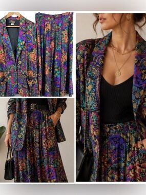 RARE Vintage Toni Garment for CCMagic Blazer & Skirt Skirt Sz12 Blazer Sz M